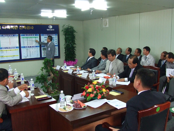 건설소방위, 청양도립대 다목적관 신축공사 등 현장방문