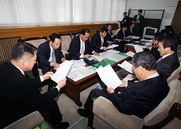 건설소방위원회와 충남지역건설관련회장단 간담회(2007.05.11)