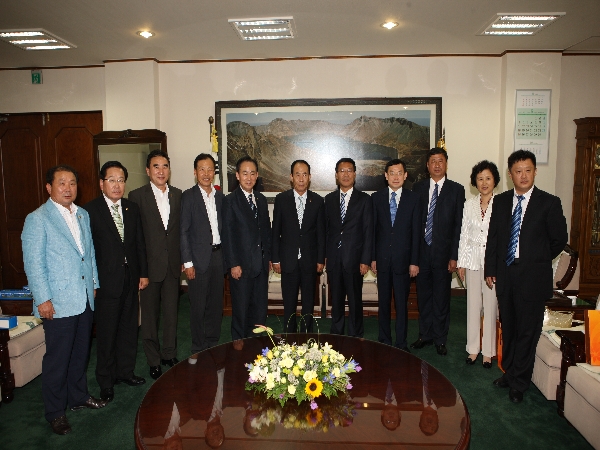 중국 옌벤조선족자치주 인대 상무위 대표단 방문