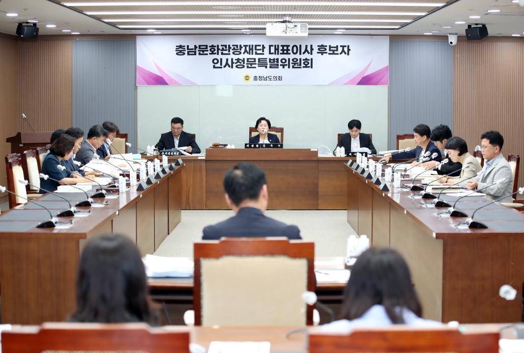 제2차 문화관광재단 대표이사 후보자 인사청문특위