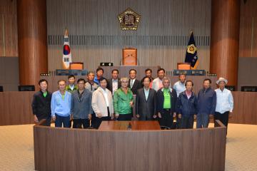 논산시 연무읍 금곡3리주민 의회청사방문