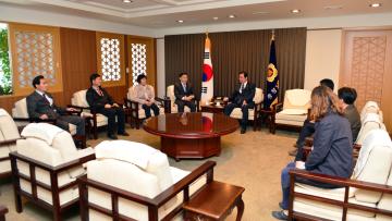 도 어린이집 연합회 이상수 회장 일행 접견