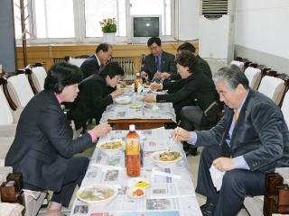 문화복지위원회 충남체육회 행정사무감사 당일 점심시간