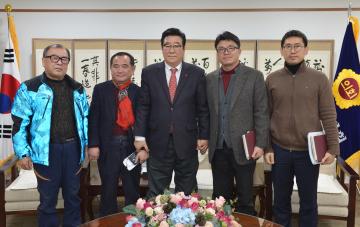 배갑희씨 일행 접견