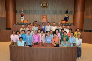 서산시 음암면 도당리주민 일행 의회청사방문