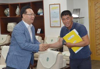 이달주 강정리 이장 일행 접견