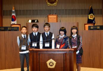 충청남도청 진로체험 행사(연무,서면중학교)참가자 방문