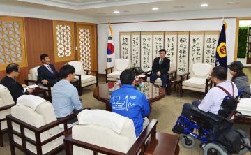 김기태 WBC복지TV 대표 접견