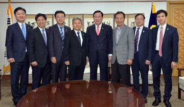 오상영 하나은행 충청영업그룹 대표 접견