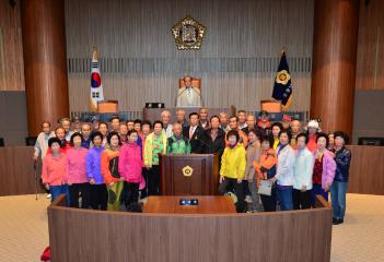 논산시 성동면 주민 의회청사방문