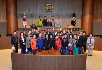 논산시 친우회원 청사방문(송덕빈의원)