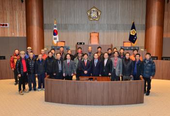 부여군 임천면 이장단 의회청사방문(유병기의원)