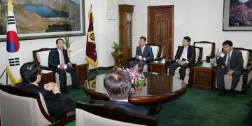 정부합동감사단 접견