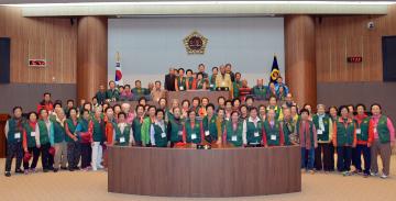 태안 성화노인대학 의회 방문