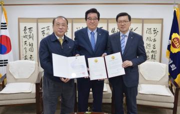 김영배 공주시의료원장 접견