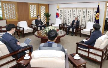 김명선 의장 중도일보 인터뷰