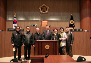 보령시 대천2동 통장협의회 청사방문(이준우의장)