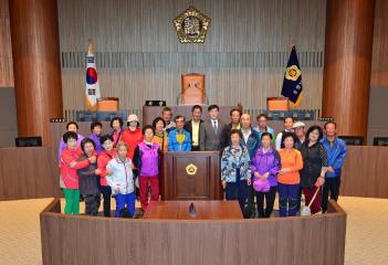 보령시 남포면 삼현2리노인회 의회청사방문