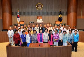 논산시 관촉동노인회원 청사방문