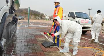 천안 구제역방역초소 근무직원 격려