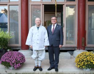 봉은사 주지 원명스님 예방