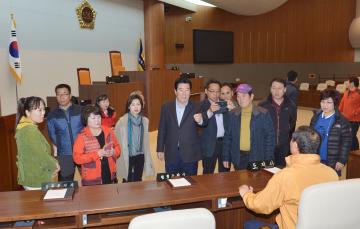 나눔봉사단 의회 방문