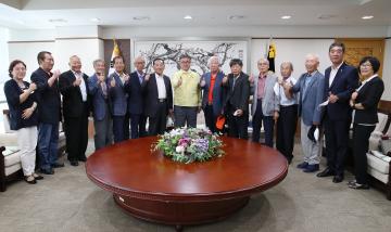 대한노인회 논산시지부 접견