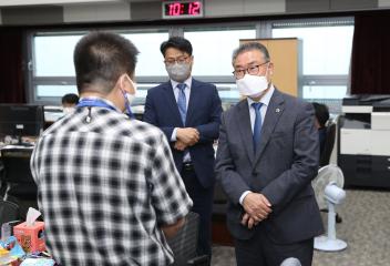 정부합동감사단 방문 격려