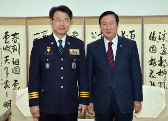 장항진 신임 충남경찰청장 접견