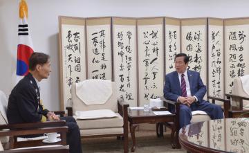 이창섭 신임충남소방본부장 접견