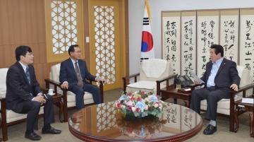 충남문화산업진흥원장 접견