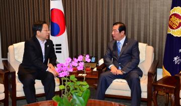 김종준 하나은행장 접견