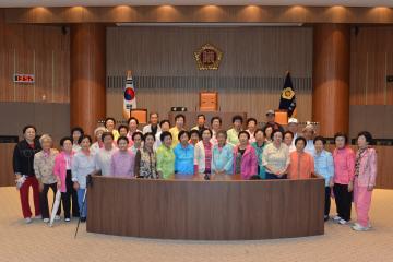 논산시 부적면노인회 의회청사 방문