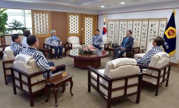 2019 광주 FINA 세계수영선수권대회 광주광역시의회 홍보단 접견