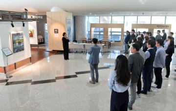 충남도의회 다움아트홀 작가 만남의 날(섬유미술전 고승현 작가)