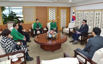 충남 자율방재단 접견