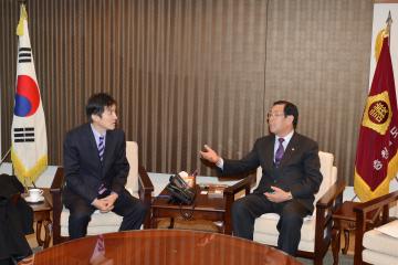 미국 뉴져지 팔리사이드파크 이정철의원 접견