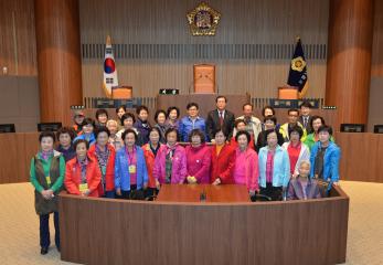 보령시 한내성결교회성도일행 청사방문 (이준우의장)