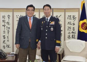 김재원 충남경찰청장 접견