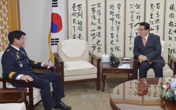 이재열 충남경찰청장 접견