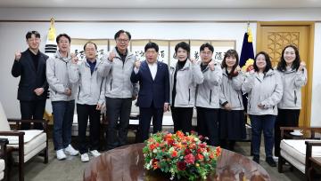 충청남도자원봉사센터 센터장 및 일행 접견