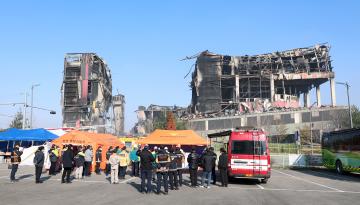 제362회 정례회 건설소방위원회 현장방문(천안 이랜드물류센터 화재현장)