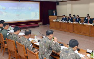 충남도의회 민항 유치 현장 방문