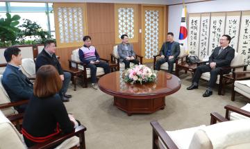 충남도 공무원 노조 간부 새해인사