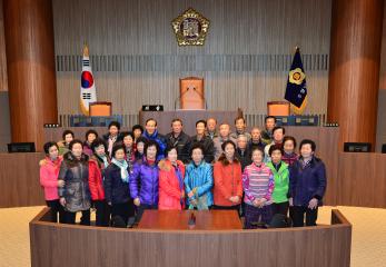 태안군 이원면 포지리노인회원 청사방문(유익환의원)