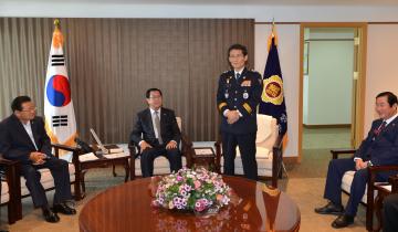 백승엽 충남지방경찰청장 접견