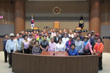 논산시 연산면 고정1리주민 청사방문(송덕빈의원)