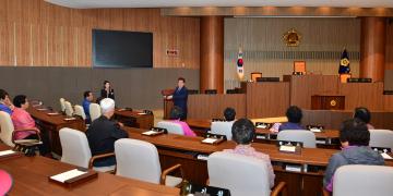 공주시 반포면 주민 의회청사 방문