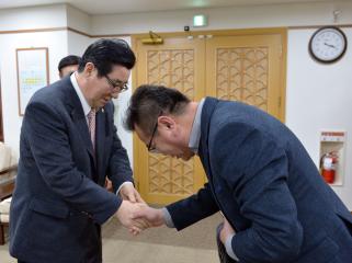 자율방범연합회 김중환 사무처장 일행 접견