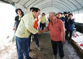 호우 피해지역 이재민 위로 및 복구 점검(공주·청양·부여)